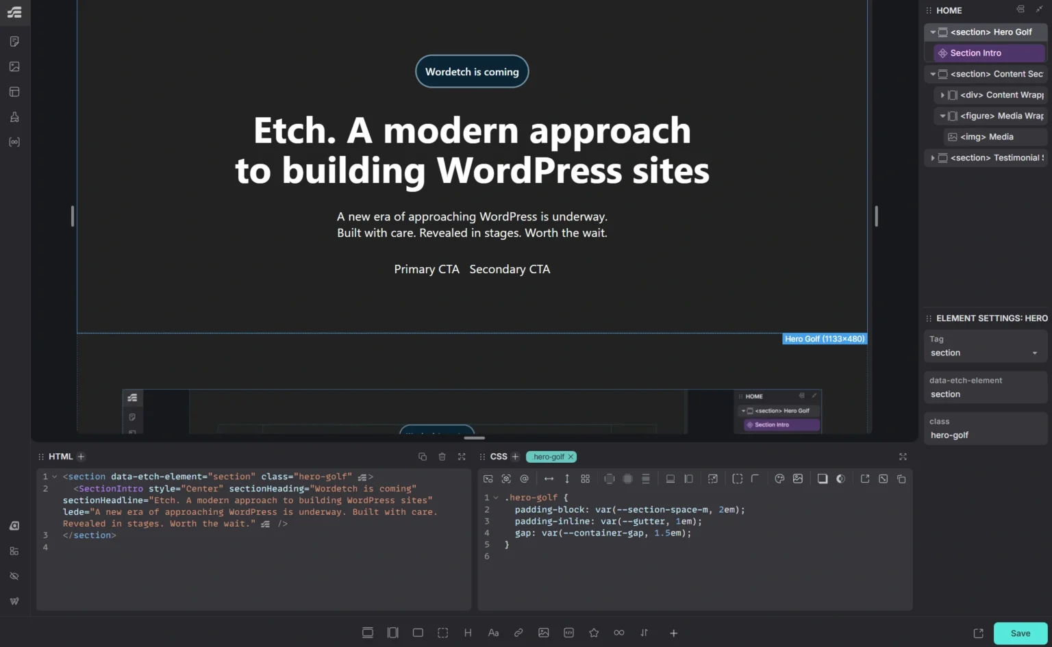 ETCHWP Builder for WordPress - Word Etch
